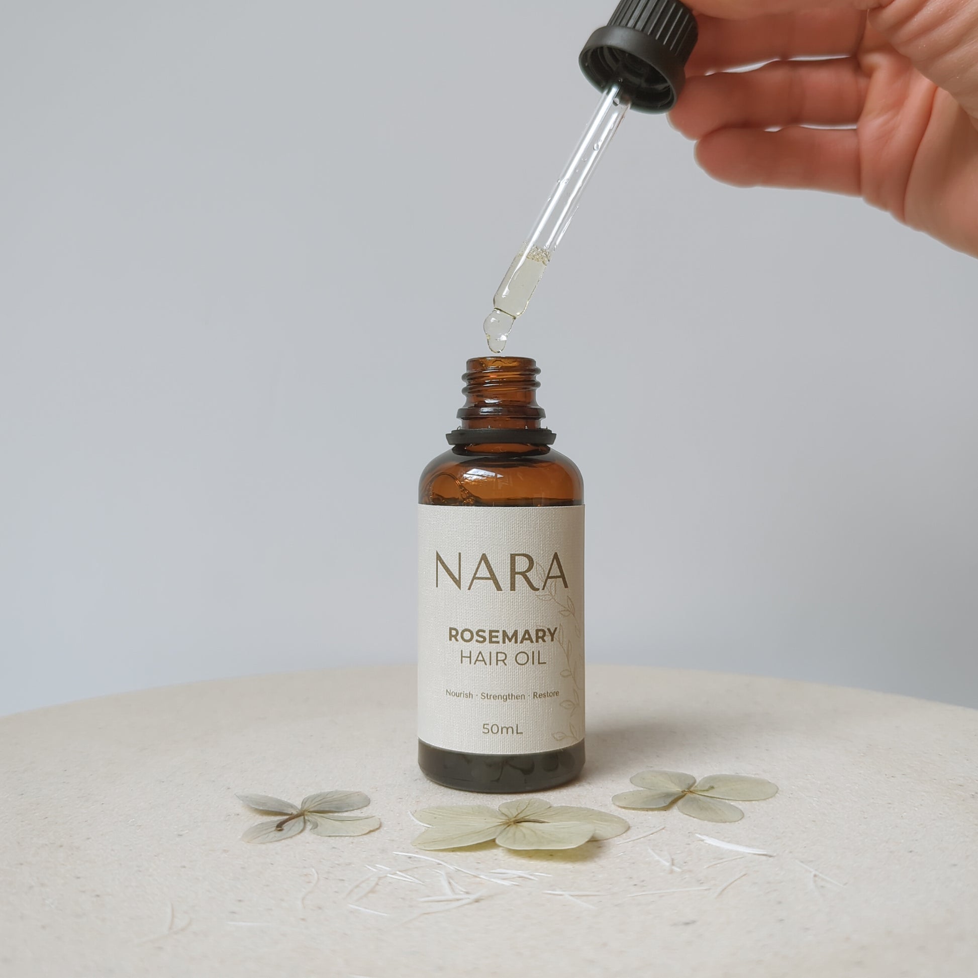 Handmade Natural rosemary hair oil to revitalize and stimulate Hair growth - NARA